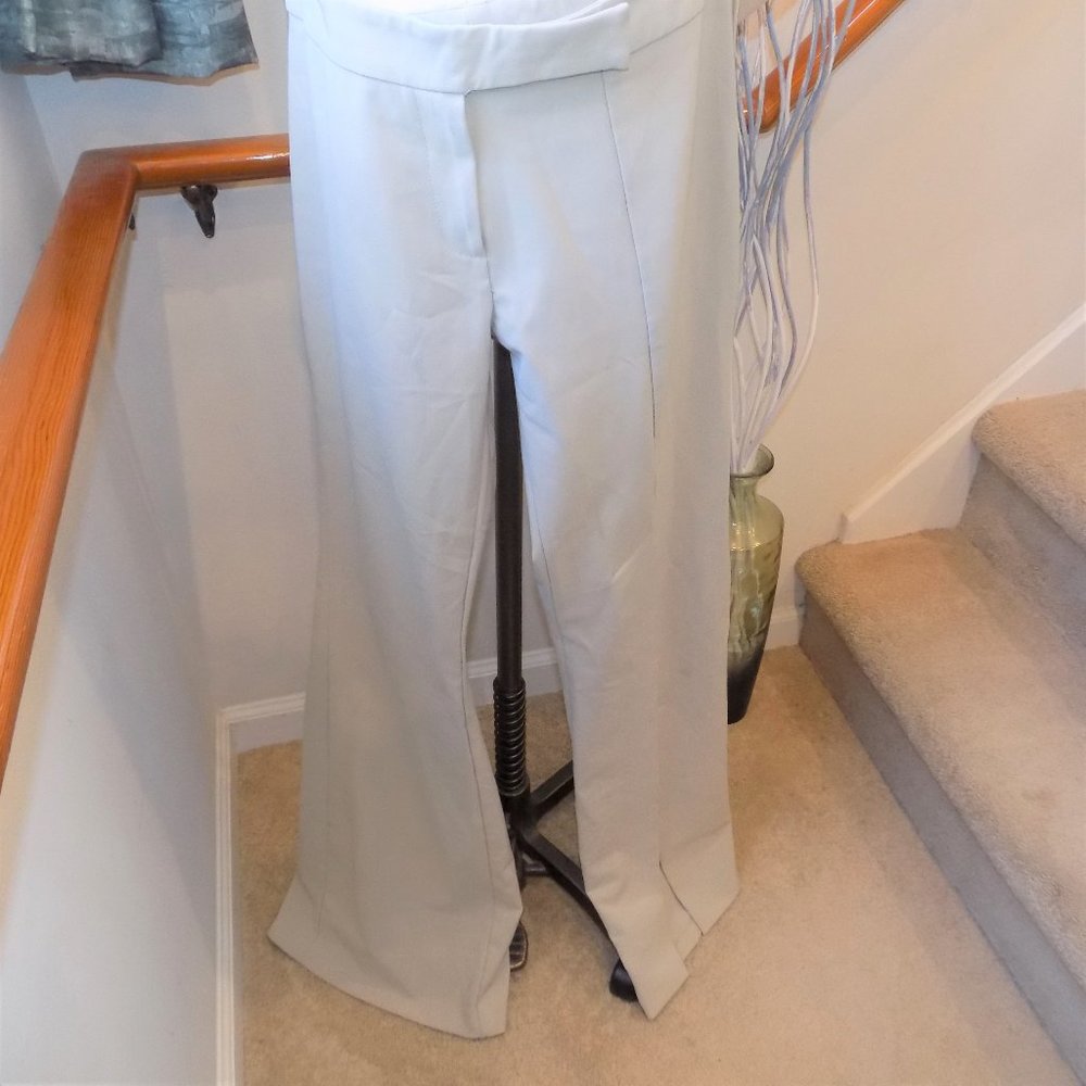 LVLX Beige Khaki Slack Split Leg Pant Size M/L